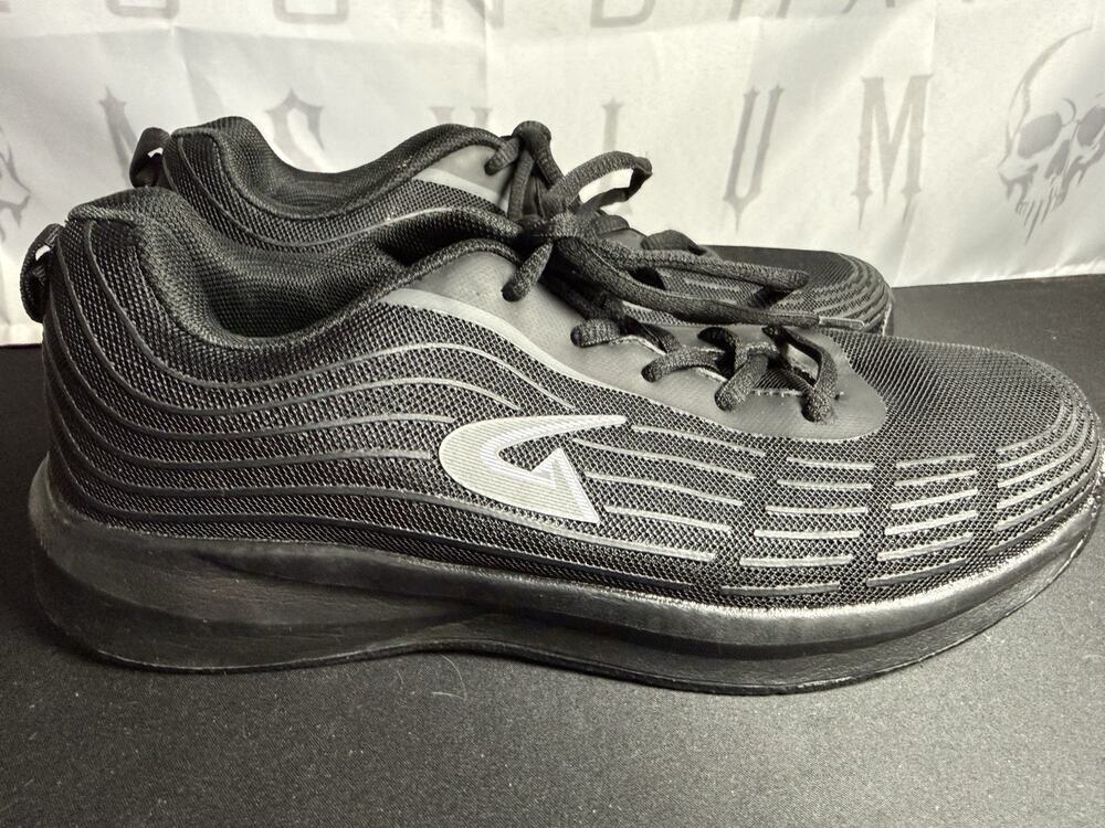 Geers Women's Black Comfort Foam Sneakers Slip Resistant Work Shoes Size 8